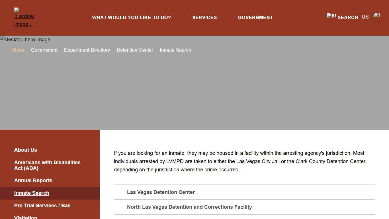 Clark County Inmate Search | Official Site